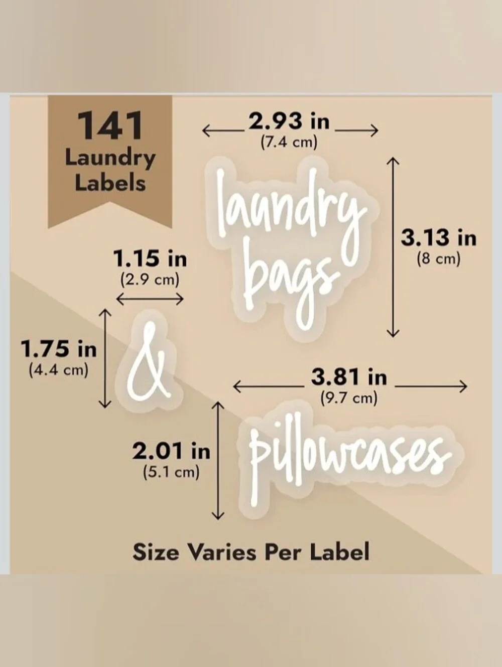 Talented Kitchen 141 Laundry Room Organization Labels NWT